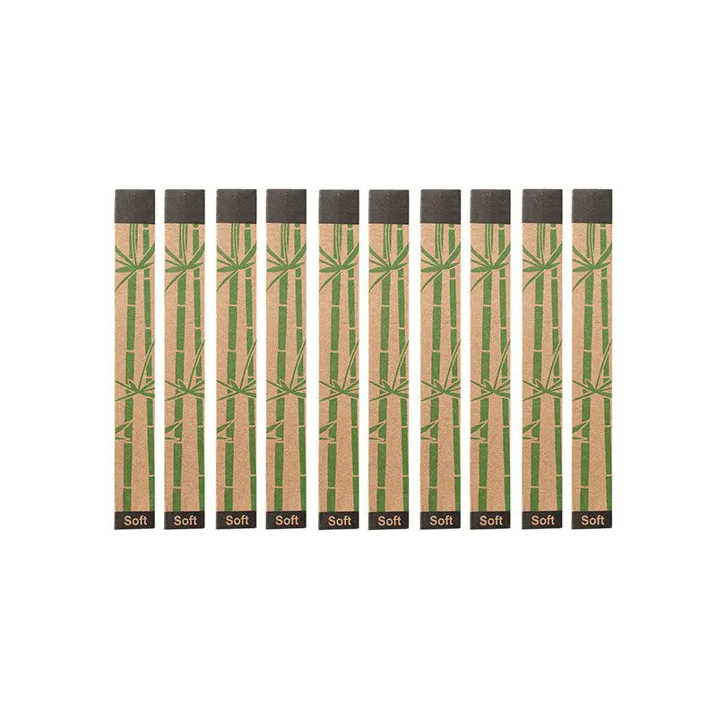 Eco-Friendly Bamboo Toothbrush Set (10 Count)